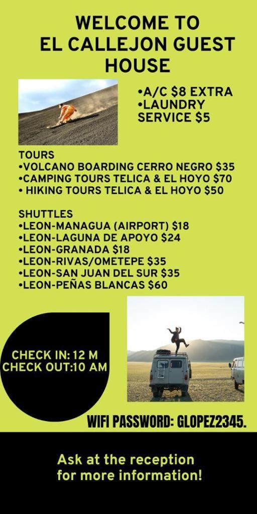 El Callejon Guest House Leon Bagian luar foto